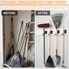 4 Pack S-Hooks for Wall Storage System, Heavy Duty Curved