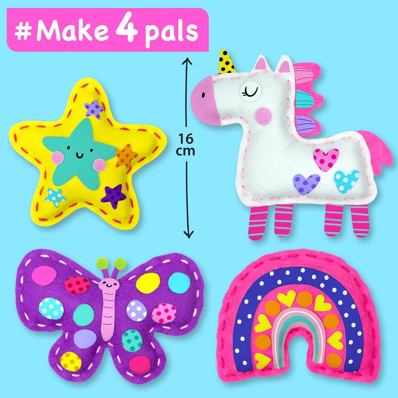 EZCRA Unicorn Sewing Kit for Kids Ages 4-8, 4 Easy