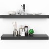 Ballucci Floating Shelves, 24" Wood Wall Shelf Set of 2,