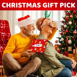 HAPPYPOP Christmas Gifts Holiday Socks - Secret Santa Gifts for Men Women, Xmas Stocking Stuffers for Mom & Dad