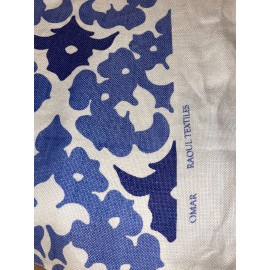 Raoul Textiles Heavy Linen Raoul Textiles Designer Fabric Omar Delft Blue - By the Yard