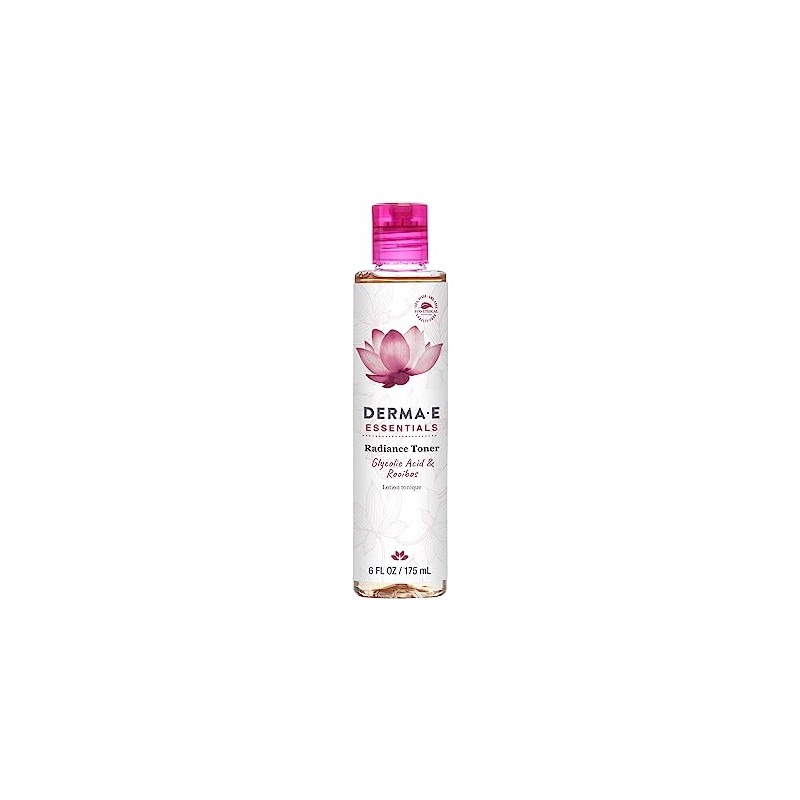 DERMA E Radiance Tóner ácido glicólico y Rooibos 6 oz