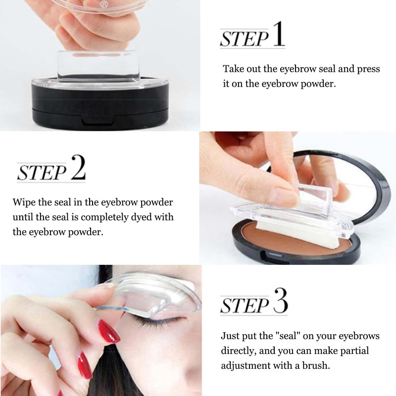 Eyebrow Stamp - Seal Stamp Eyebrow Powder - Waterproof Brow