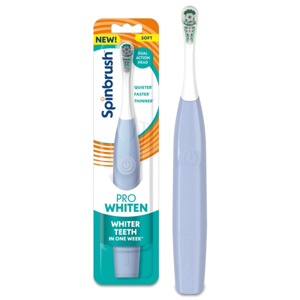 Unbranded NEW PRO WHITEN Battery Powered Electric Toothbrush for Adults,Soft