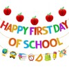 Happy First Day of School Banner – Pre-Strung Glitter Back