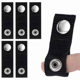 Sero Innovations - Extensores de presión para Cubierta de Barco, Color Negro, Varios tamaños a Elegir, Incluye un Bucle de Dedo Integrado, Paquete de 5