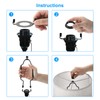 PATIKIL 8 9 10 11 Inch Lamp Harp Kit with