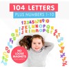 Curious Columbus Magnetic Letters and Numbers for Toddlers. Foam Alphabet