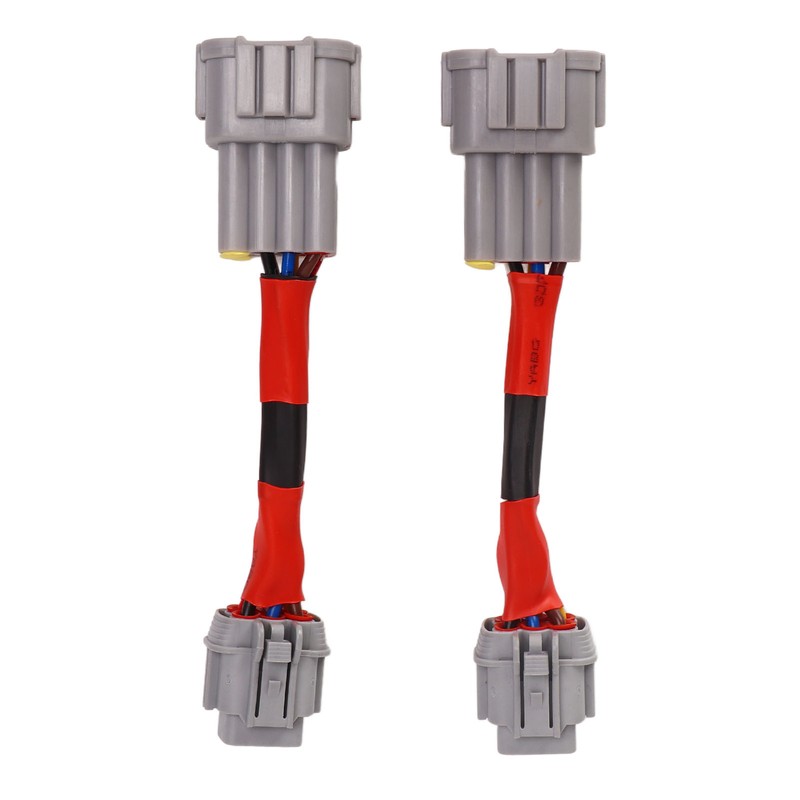 2PCS Headlight Conversion Adapter Wiring Harness Dustproof Fit for 350z