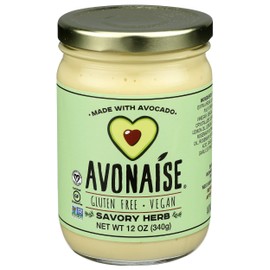 AVONAISE Savory Herb Vegan Avocado Mayonnaise, 12 OZ