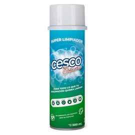 Cesco Espuma | Limpiadora Multiusos en Seco | Remueve Manchas y Olores | Para Textiles, Tapicería, Tenis y Plasticos de Equipos Electrónicos | Biodegradable, Sin Cloro y Segura.