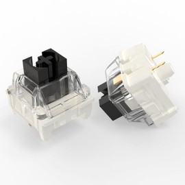 YIMAGUJRX V2 Black Dust-proof Keyboard Switches,3 pin 60±5gf Linear Switches,Compatible with MX Mechanical Keyboard(45 Pcs)