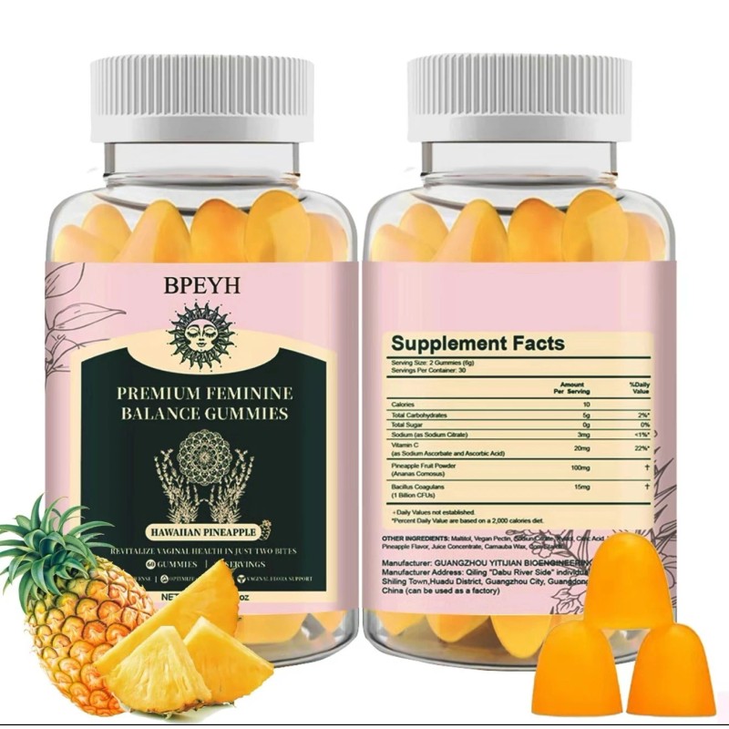 Premium Feminine Balance Gummies for Women – Vaginal Probiotics, Hawaiian