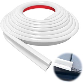 Hengrongshen Rain Gutters, White, 3.0 m Long, for Motorhomes, Rain Gutter, Roof Rain Diversion Box Gutter, Door Edge Protection Car, Edge Protection Profile, Suitable for Cars, Trucks, Motorhomes,