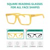 Eyekepper - Gafas de lectura de gran tamaño cuadradas para