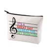 CENWA Music Teacher Cosmetic Bag Music Instructor Gift Music Lover