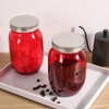 Amzcku 32oz Red Mason Jars with Lids, 6 Pack Wide