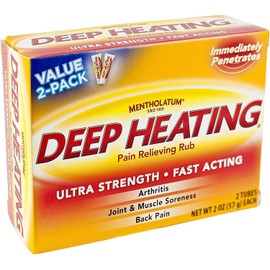 VELOSVIE Mentholatum Deep Heating Relieving Rub 2 x 2 Ounce (3 Pack)