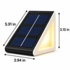 Outdoor Solar Step Lights – Warm White & RGB Triangle