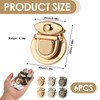 6 Pieces Fermoir Sac a Main, Fermoirs de Sacs Purse