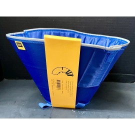 KVP New KVP Calmer Dog E-Collar, M Blue Easy Feed Opening Soft Washable Pet Recovery