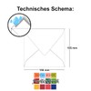 FarbenFroh by GUSTAV NEUSER Transparent envelopes - 50 pieces -