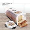 Tafura Bread Container [Pack of 2] Plastic Bread Box |
