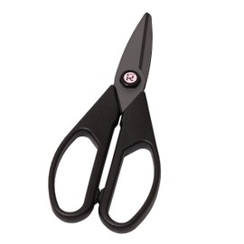 Forever COS-HBBK Ceramic Scissors, S, Black Handle, Compatible with Hard-to-Cut Fibers, Made in Japan