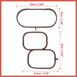 ACROPIX 14032-EA200 16175-EA200 Upper Plenum Gasket Set MS96943 for Nissan Frontier for Nissan Armada 2017-2020 for Nissan Pathfinder 2005-2012 for Nissan NV1500 2012-2021 Car Parts