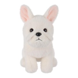 Apricot Lamb French Bulldog Cream-Dog Puppy, Plush Toy, Fluffy Stuffed Toy for Playing, Cosy Cuddly Toy, Plush French Bulldog Dog, Cream Colour
