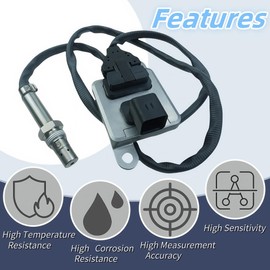 12662971 Nitrogen Oxide Sensor NOX Sensor Replaces 5Wk96631F Fits for Duramax Chevy Silverado GMC Sierra 2500HD 6.6L