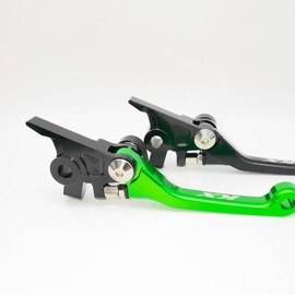 Black Glossy Motorcycle Dirt Bike Brake Lever CNC Aluminum Alloy Accessories Replacement for KX450 2024-2025 | KX450X 2024-2025 | KX450 50th Anniversary Edition 24-25