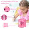 Eagle Dual Holes Pencil Sharpener, Dual Blades, fit for Pencils