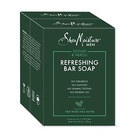 SheaMoisture, Men Bar Soap Vetiver & Neroli, 4 Ounce 2 Pk