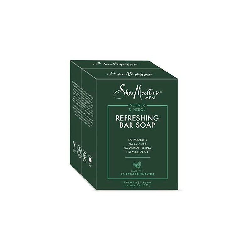 SheaMoisture, Men Bar Soap Vetiver & Neroli, 4 Ounce 2