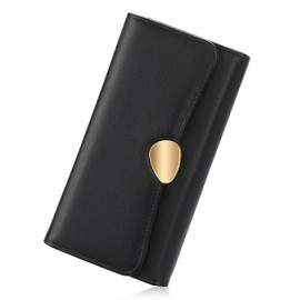 Wallet for Women PU Leather Trifold Wallet Large Capacity Clutch Card Holder Purse