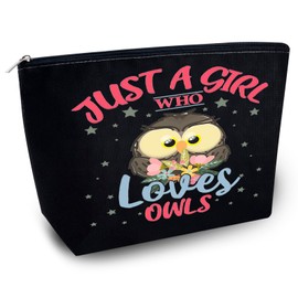 Yoxiumi Cute Owl Gifts for Women Owl Gifts for Owl Lovers Owl Bag Owl Decor Owl Themed Gifts Animal Lovers Gifts for Women Who Loves Owls Makeup Bag Owl Print Cosmetic Bag Owls Travel Toiletry Bag,