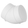 Ø 125mm / 5 inch Plastic 45 Degree Bend -