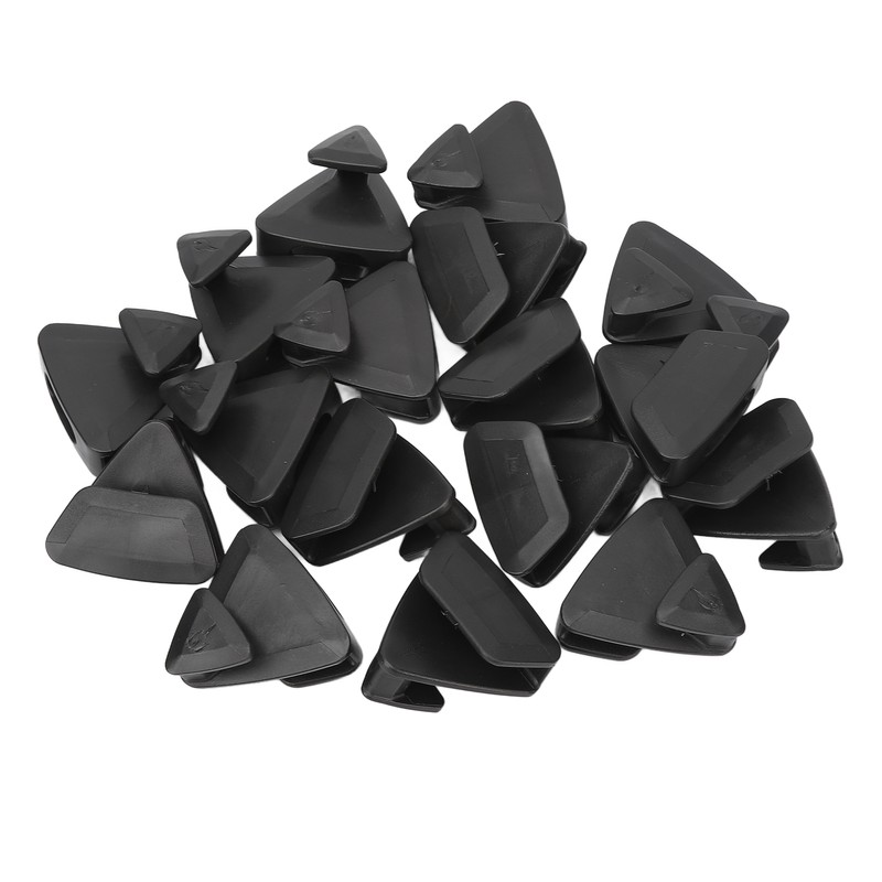 18pcs Clothes Triangle Hooks Space Saving Plastic Clothes Hanger Connector