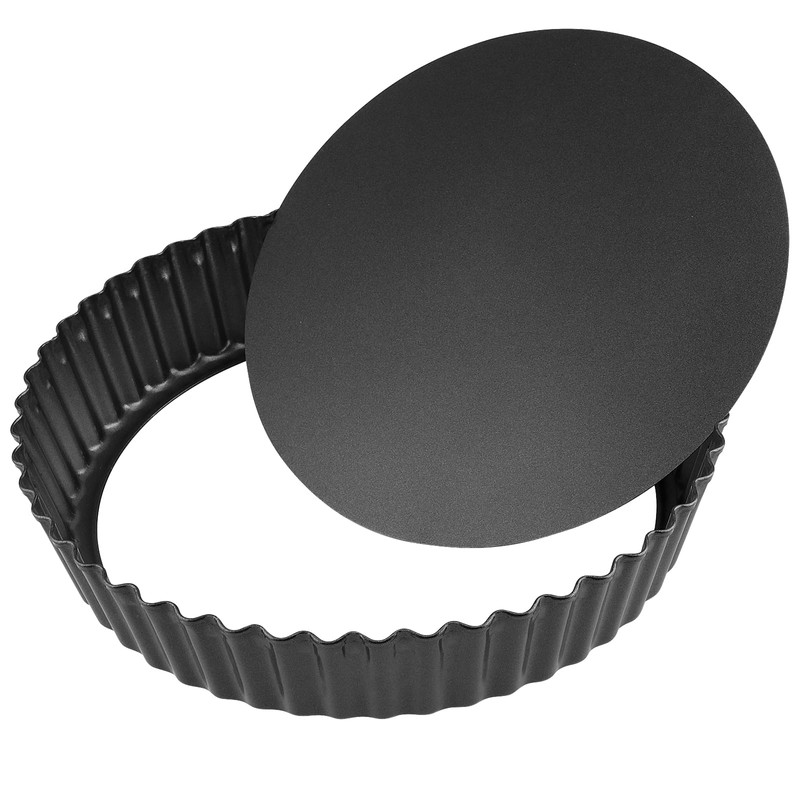 HAKZEON 3 Pack 8.5 Inch 22cm Non-Stick Quiche Tart Pan