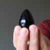 Satin Crystals Black Agate Egg Suave Protection Stone 1.75-2.0 inch