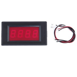 Digital Panel Meter, 0-±1999 Red LED Display Ampere Panel, ±0.5% F.S±2 digit High Accuracy Current Tester Monitor Panel Gauge (DC20A（75mV）)