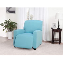 Madison Stretch Jersey Recliner Slipcover, Large, Solid, Aqua