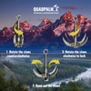 Grappling Hook with 10m Rope – Multifunctional QUADPALM Grapple Hook