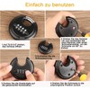 DAYGOS Heavy Duty Combination Padlock - Outdoor Stainless Steel Disc