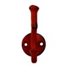 MarktSq Set of 3 Iron Wall Hook in Distressed Red