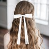 6PCS Silky Satin Hair Bows Ribbon Hair Clips, Ribbon Satin
