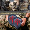 EmWoot 2PCS Knights Santiago Cross Patches Morale Patch Hook and