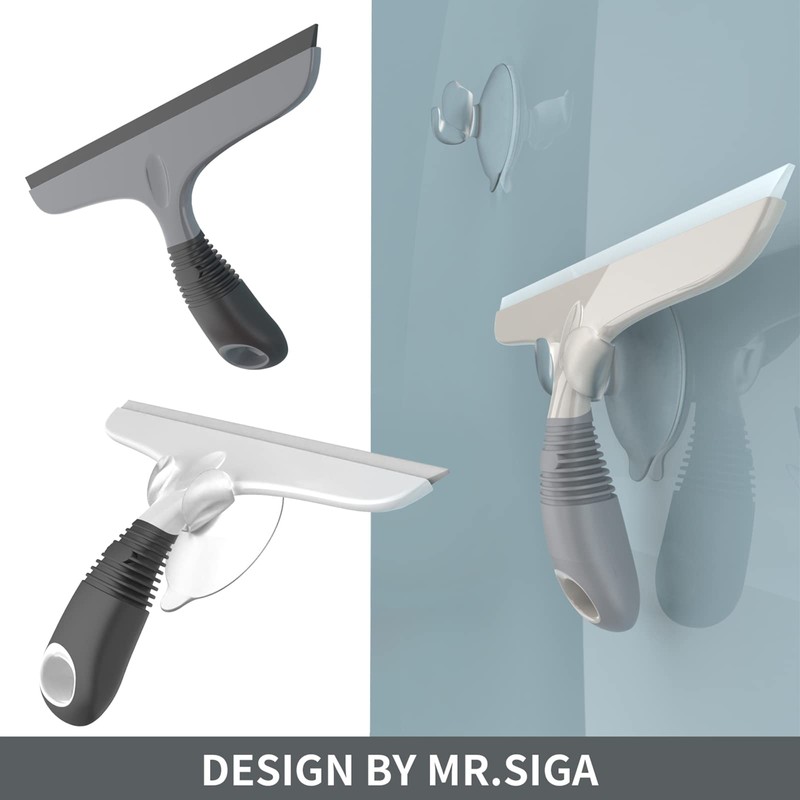 MR.SIGA Multi-Purpose Silicon Squeegee for Window, Glass, Shower Door, Car