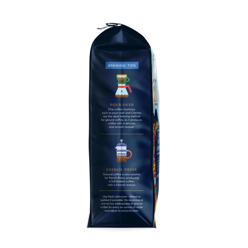 Resi Coffee - Blu Savoy, Light Roast Ground Coffee, Italian,